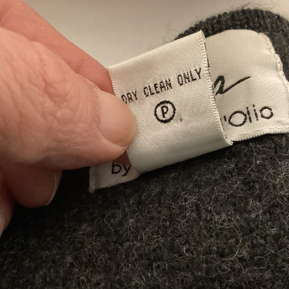 Vintage Linea by Louis Dell’Oloie Wool open Cardigan Sweater size large - Picture 9 of 9